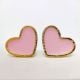 Pink Handmade Brass Heart Knob